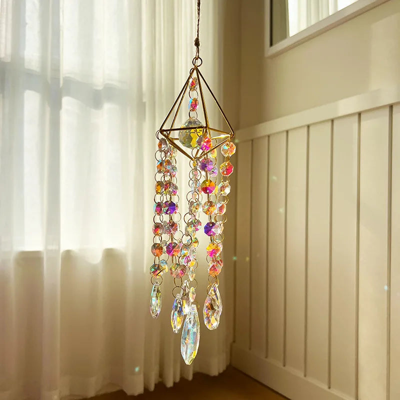 Crystal Sun Catcher Crystal Dazzle Rainbow Decorated Room Window Hanging Decorative Sun Catcher Pendant Oasis Select