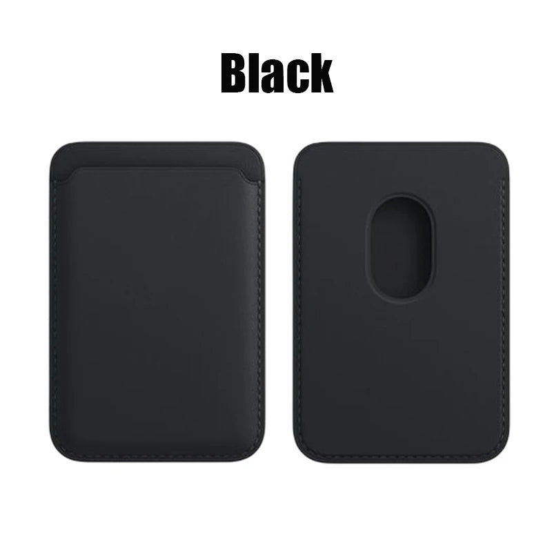 Leather Wallet Case For iPhone 15 Pro Max Magsafe Wallet Leather Compatible For iPhone 14 13 12 Card Holder with MagSafe Magnet Oasis Select Black