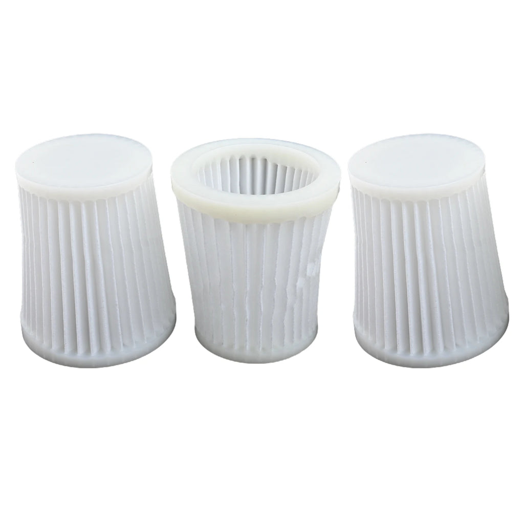 Vacuum Cleaner Filters 1619PA5188 3pcs 49.5mm 50.8mm 64mm 7.2cm White For Bosch GAS 14.4 V-LI Reusable Washable Oasis Select A