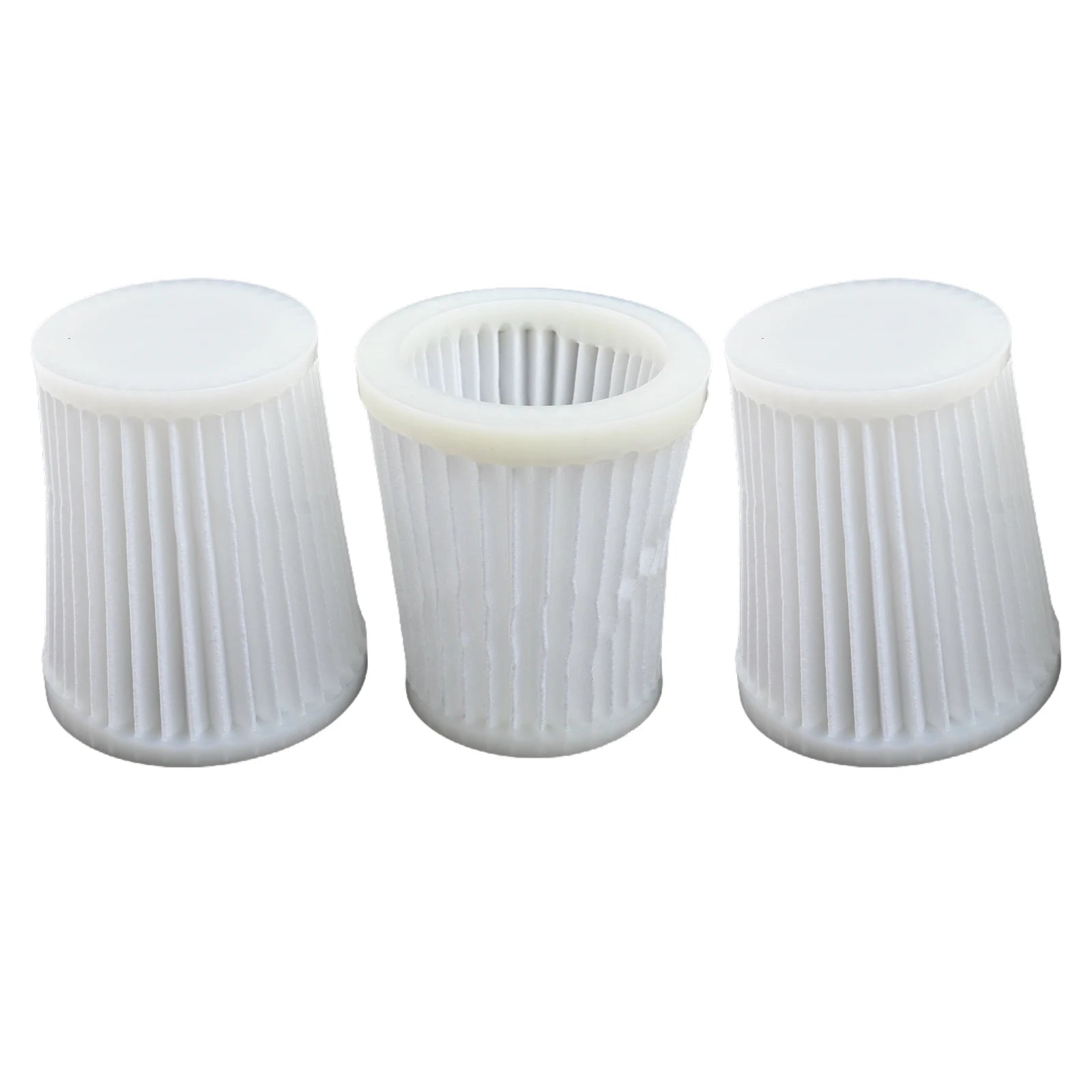 Vacuum Cleaner Filters 1619PA5188 3pcs 49.5mm 50.8mm 64mm 7.2cm White For Bosch GAS 14.4 V-LI Reusable Washable Oasis Select A