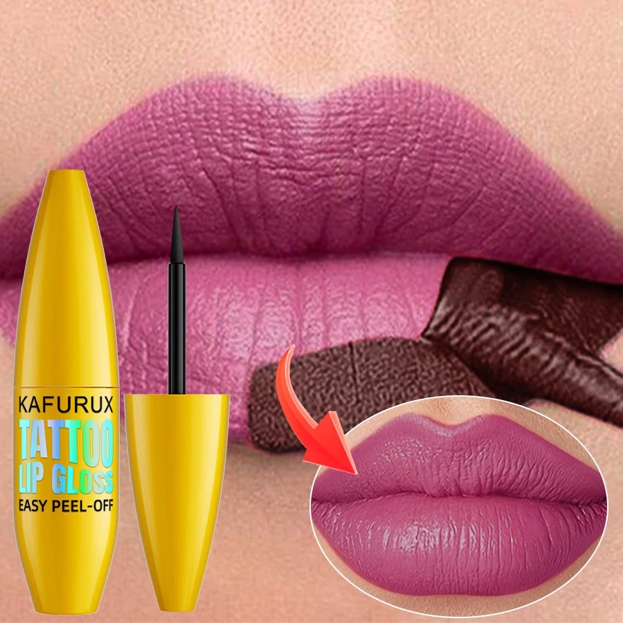 KAFURUX Korean Matte Peel-Off Lip Tint – 7 Colors Lip Stain