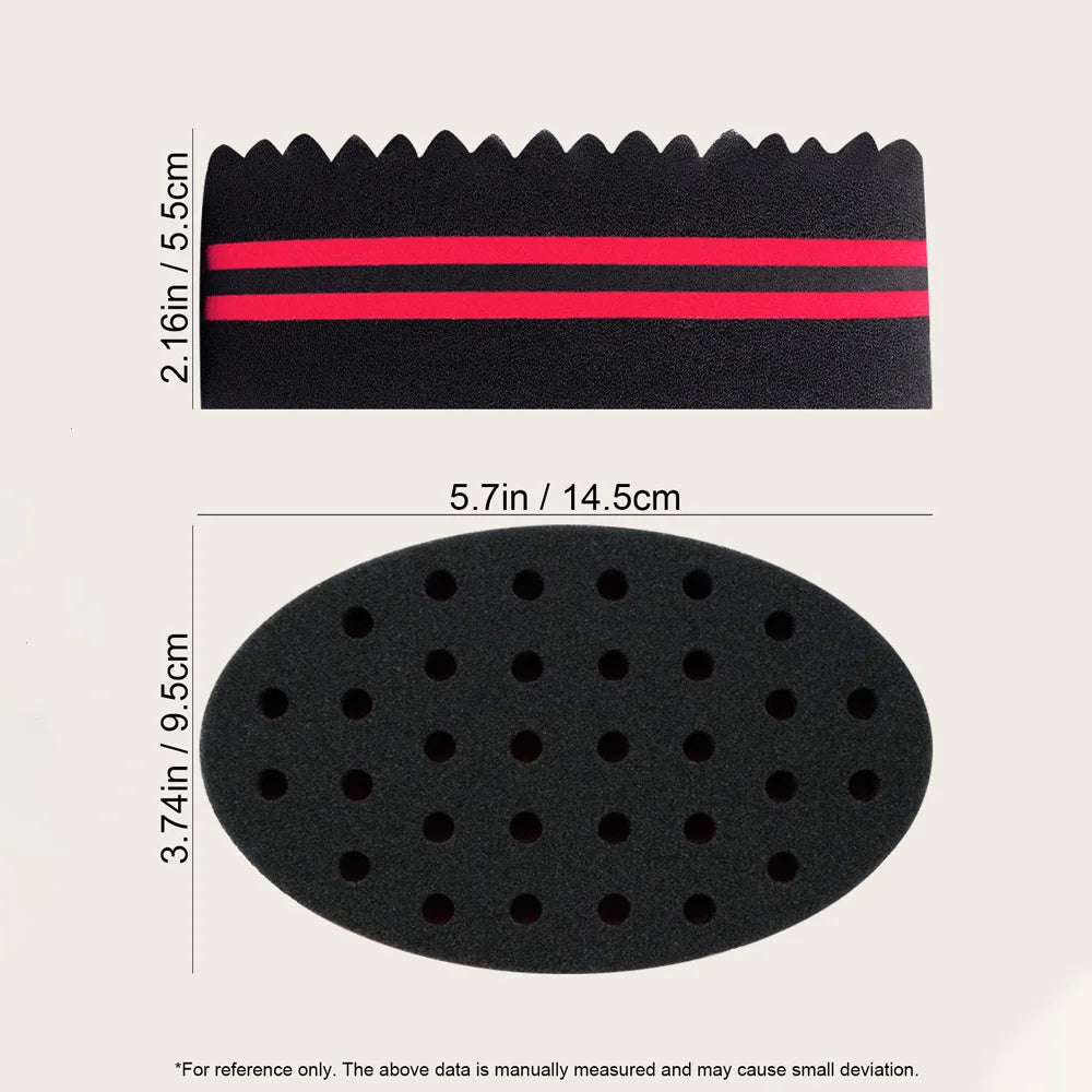 Oval Hair Sponge Twist Curl Brush – Wave & Braid Tool Hair Styling Sponge Oasis Select