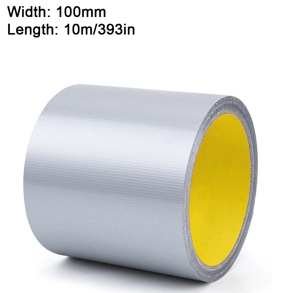 10m Super Strong Adhesive Cloth Tape 45/100mm, For Car, Carpet Fixing, Car Seat Cushions, Tents, Plastic Repairs, Decoration,DIY Oasis Select Silver 100mm 10M