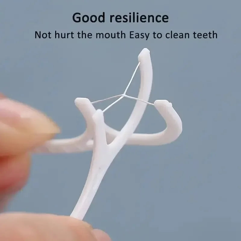100/300/500pcs Disposable Dental Floss Stick Interdental Cleaning Line Proper Oral Care Portable Flosser For Daily Life Oasis Select