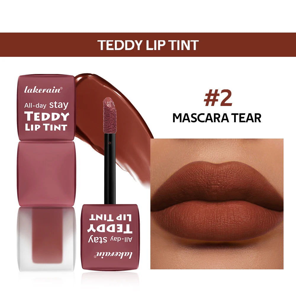 12H Matte Lip Stain Tint 6 Shades Waterproof Long Lasting Lip Gloss Anti-Smudge Non-Transfer Soft Lip Glaze Beauty Makeup Oasis Select Color 2