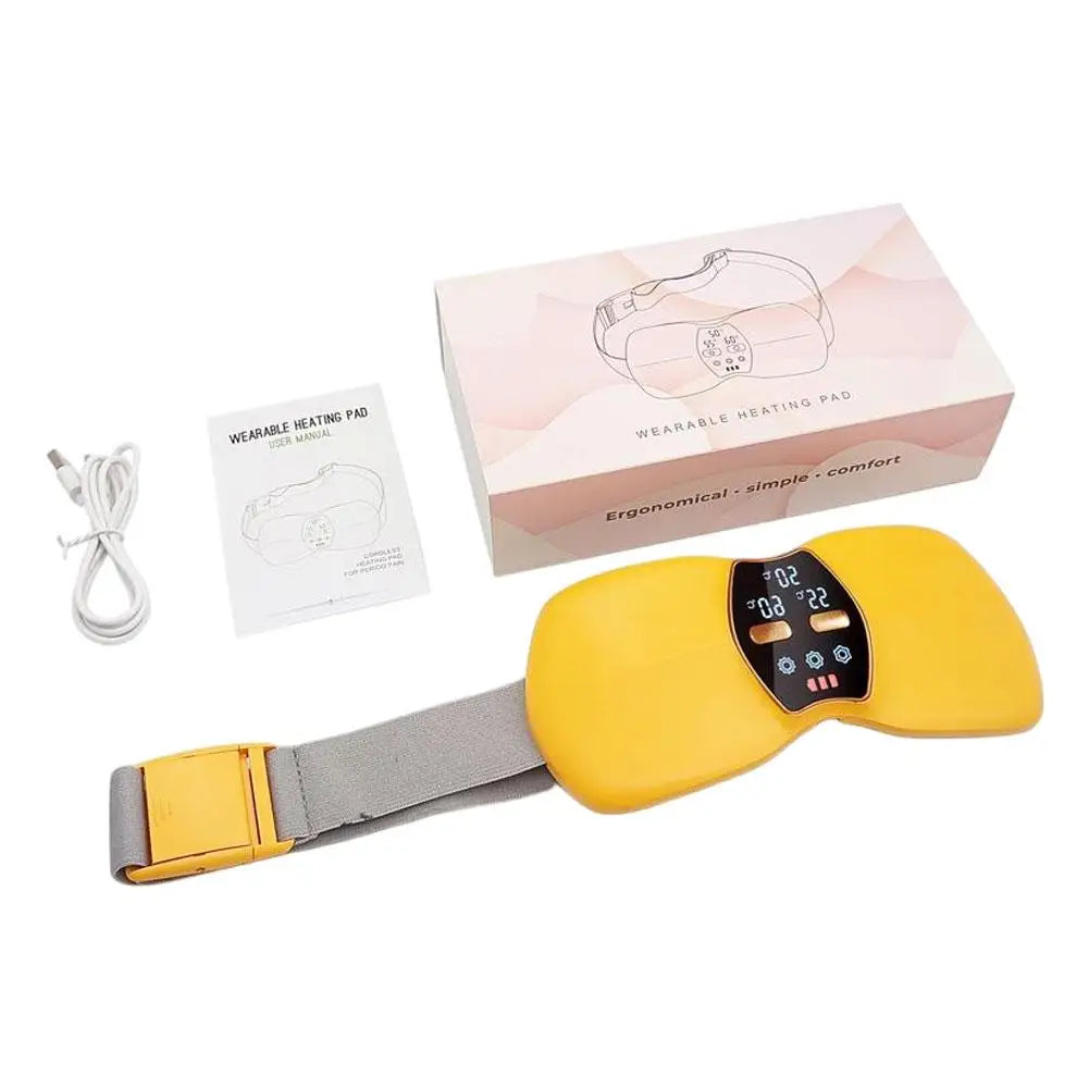 Electric Abdominal Massager Warming Palace Belt For Women's Menstrual with Adjustable Temperature Belt For Warming the Uterus Oasis Select Orange