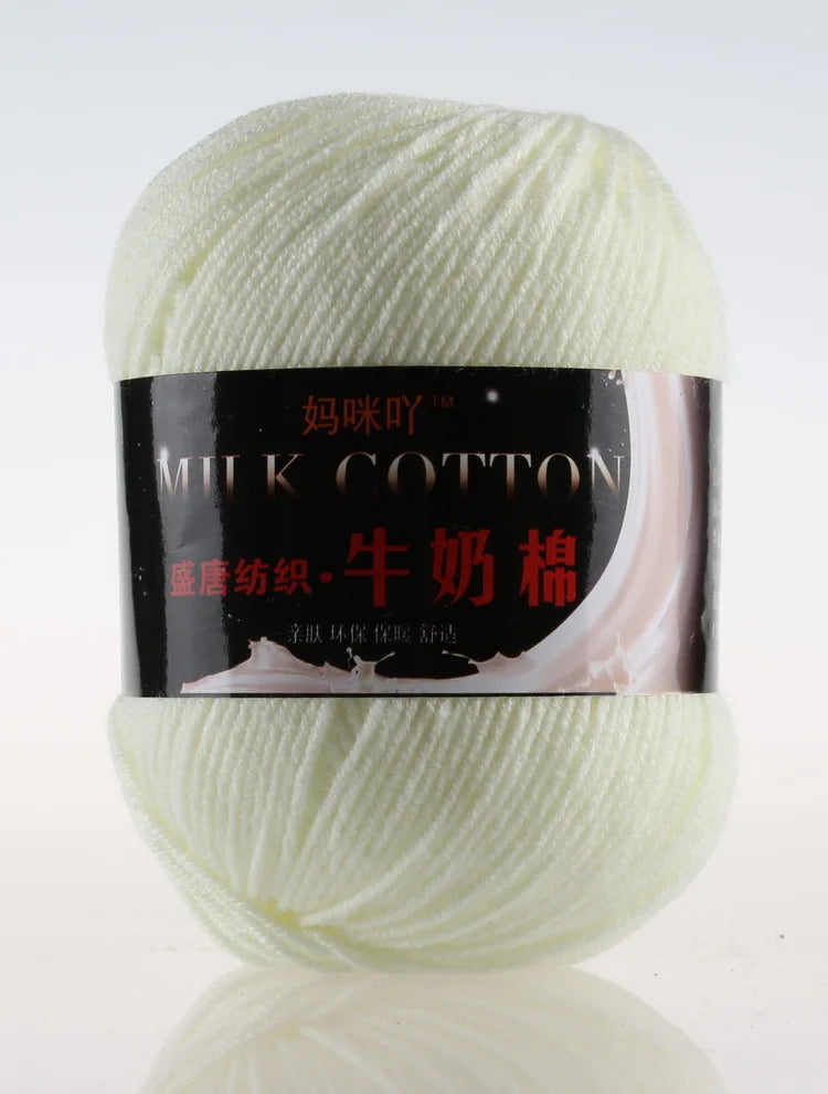 DIY Three Strands Graded Section Dyed Wool Medium Fine Cotton Thread
