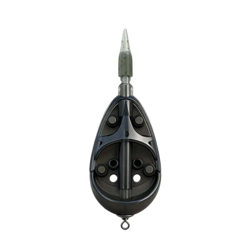 Green Zinc Alloy Feeder Fishing Bait Container With Weighted Bottom Release System For Carp Fishing Tackle Accessories Oasis Select 30g