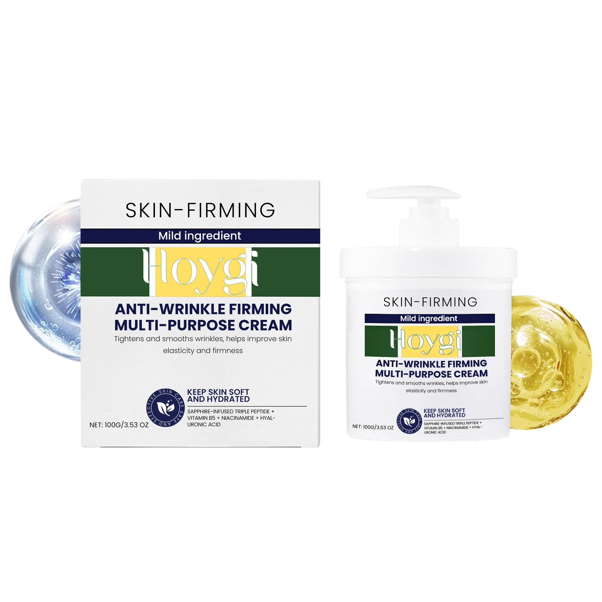 Hoygi Firming Facial Cream Reduce Fine Lines Long Lasting Moisturizing Skin Rejuvenation Gentle Formula Anti Wrinkle Cream 100g Oasis Select 100g