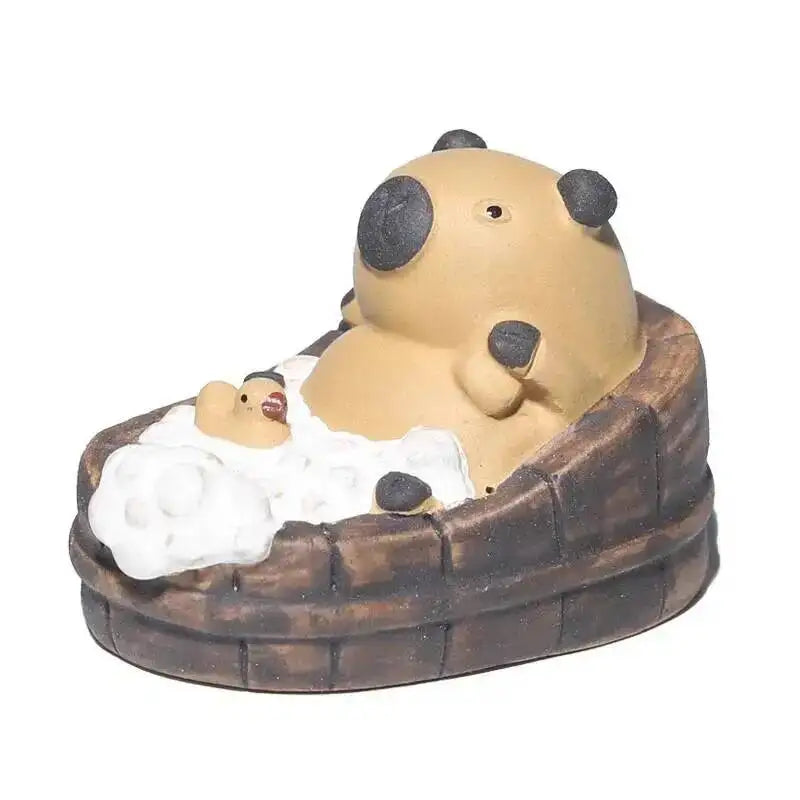 Zisha Tea Pet Animal Healing Bathing Small Ornament Desktop Decoration Чайные украшения Oasis Select