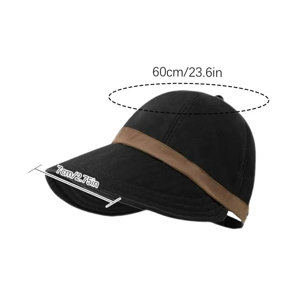 Wide Brim Visor Caps Adjustable Summer Sunhat Outdoor Travel Beach UV Protection Baseball Hats for Beach Travel Vacation Oasis Select Black