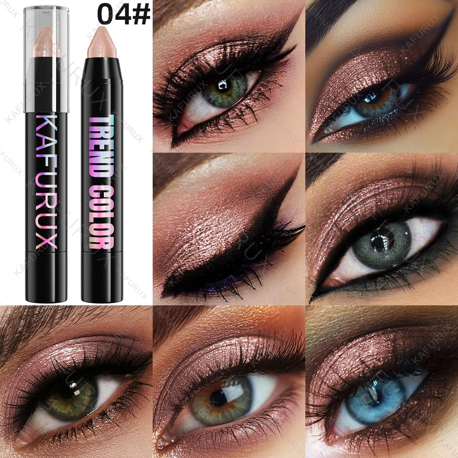 KAFURUX Metallic Glitter Eyeshadow Pencil – Waterproof Shimmer