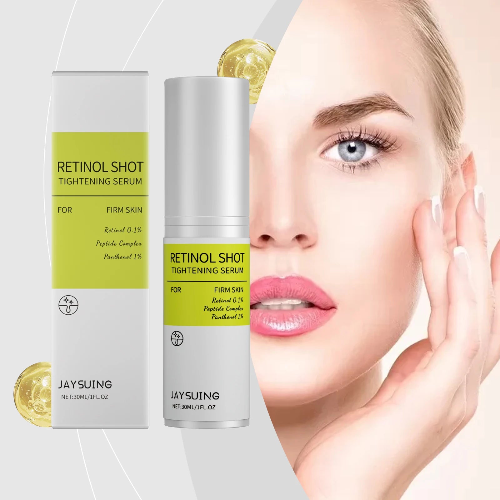 Retinol Firming Serum Anti-Wrinkle Shrink Pores Reduce Redness Sensitivity Brighten Skin Relieve Dryness Nourishing Face Essence Oasis Select