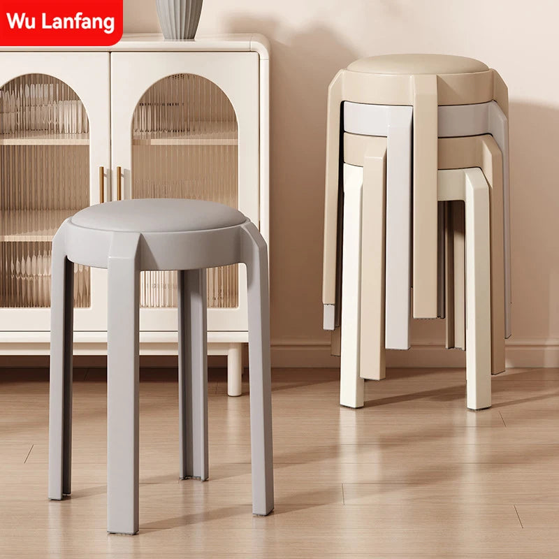 Plastic dining stools for home use in Nordic restaurants. Soft bag stools can be stacked for backup and high stools can be queue Oasis Select