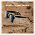 Briame Bluetooth Glasses Earphones Wireless Headphones Built-in Microphone for Sports And Driving Running Glasses Headset Game Oasis Select Black
