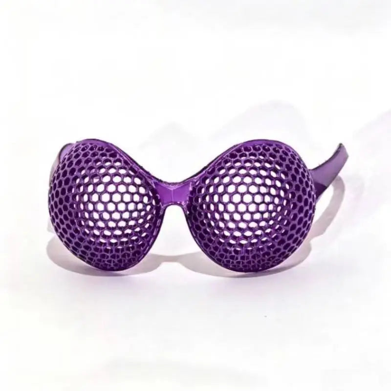 Funny Creative 3D Printed Eye Glasses Colorful Fashion Hollow Compound Eye Glasses For Party Photo Props Glasses Oasis Select S D