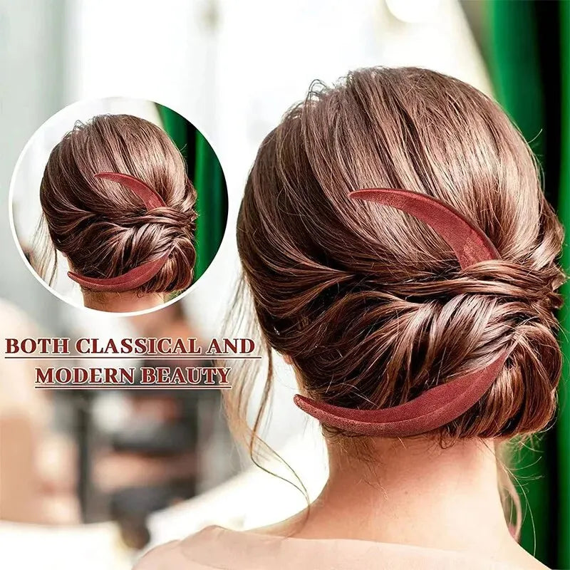 Hair Cards Hair Forks Hair Cards Simple Versatile Headwear Styling Tools Crescent Fashion Trend Simple Moon Hair Cards Oasis Select
