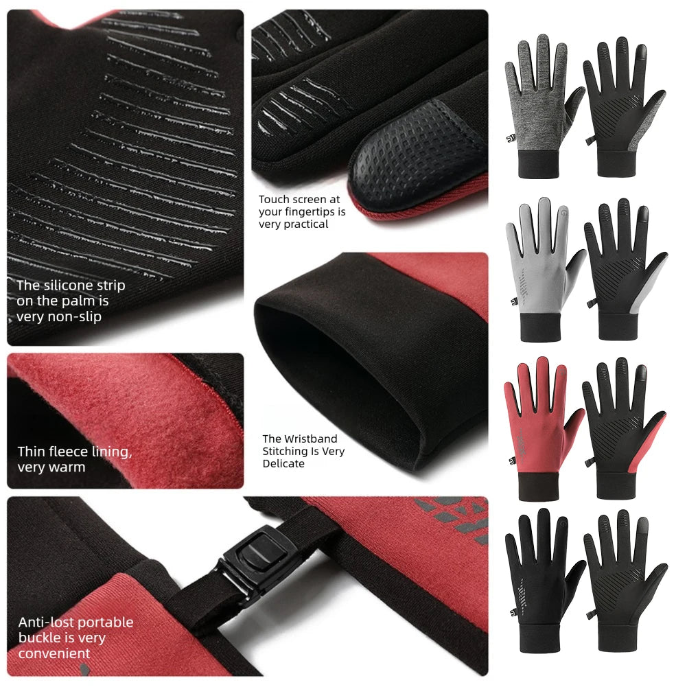 Winter Thermal Touch Screen Gloves – Unisex Anti-Slip