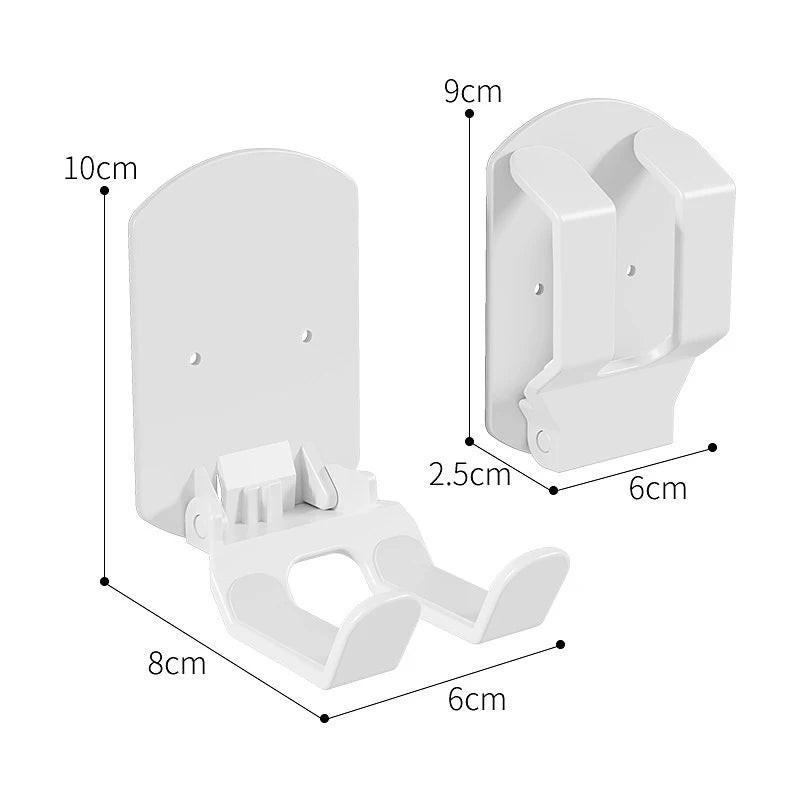 Wall Mounted Game Controller Bracket Base No Punching Easy Install Required Controller Storage Rack For Gaming Headset Bracket Oasis Select white