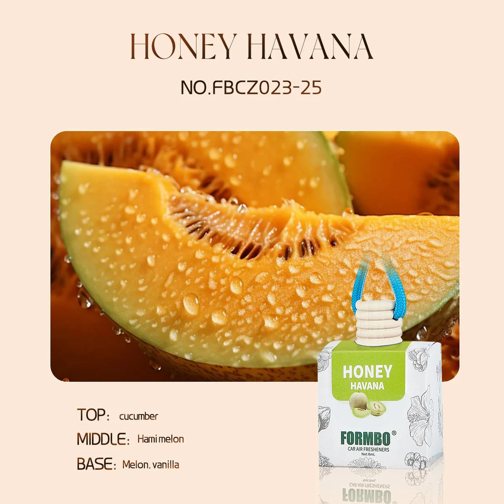 Essential Oil Car Air Freshener – Long-Lasting Liquid Diffuser Car Air Freshener Oasis Select HONEY HAVANA