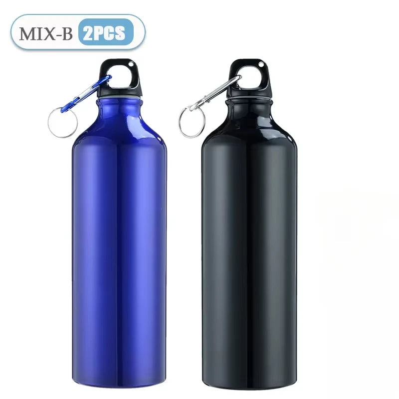500/750mL Aluminum Outdoor Bike Sports Water Bottle Drinking Kettle Drinking Cup Leakproof Water Jug for Travel Running Camping Oasis Select 500ml MIX-B-2PCS