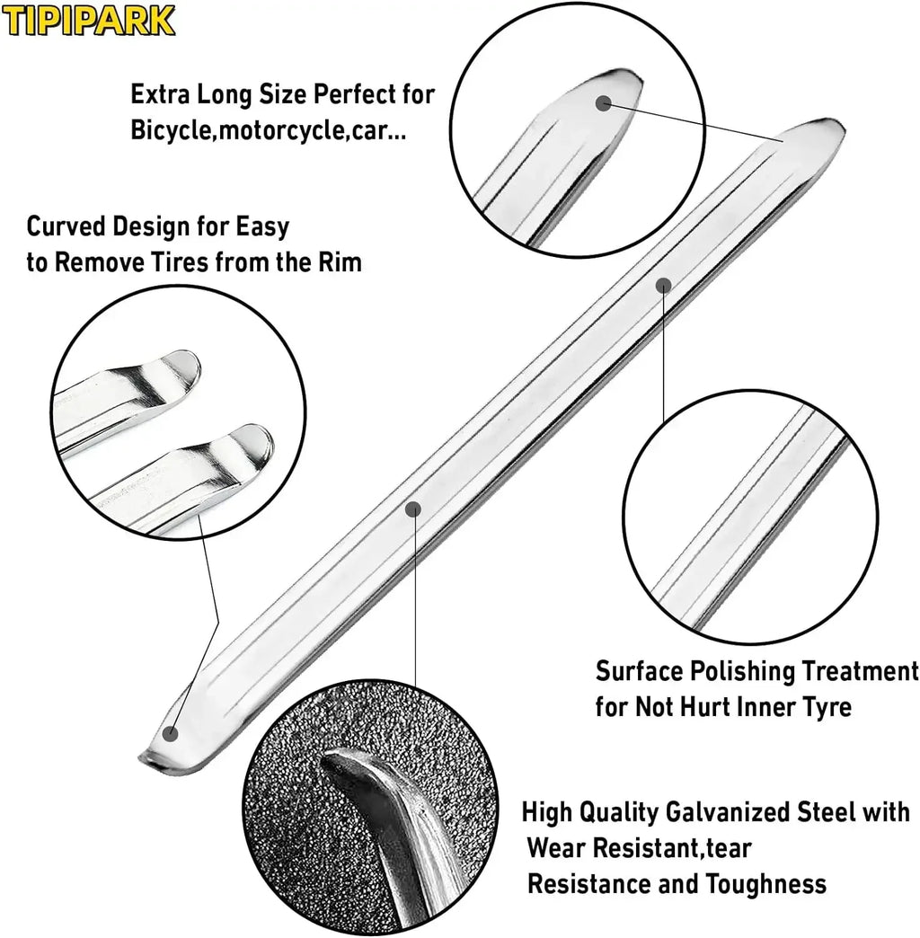 Car Tire Wrench Car Repair Tools Steel Spoon Tire Iron Rim Opener Lever Changer Motorcycle Bicycle Removal Tool Car Accessories Oasis Select
