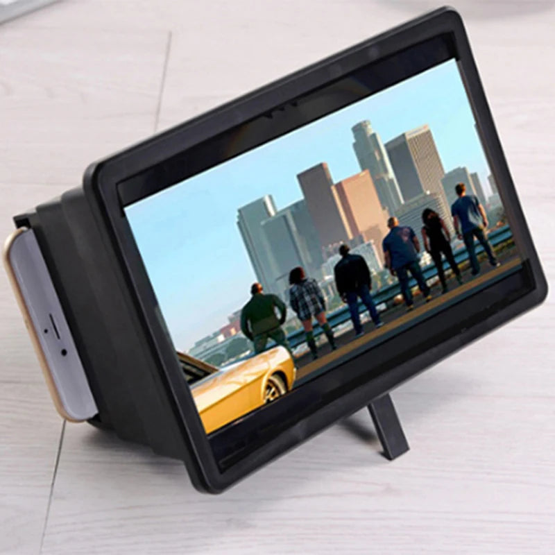 Phone Screen Magnifier HD Blue Light Blocking Desktop Magnifying Stand for Phone Live Streaming Video Watching Eye Protection Oasis Select