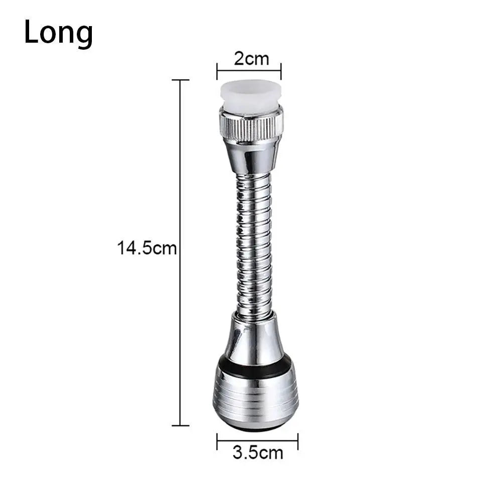 1Set Booster Nozzle Extender 360 Degree Faucet Anti Splash Head Universal Rotating Bubbler Bathroom Kitchen Tools Water Saver Oasis Select Long