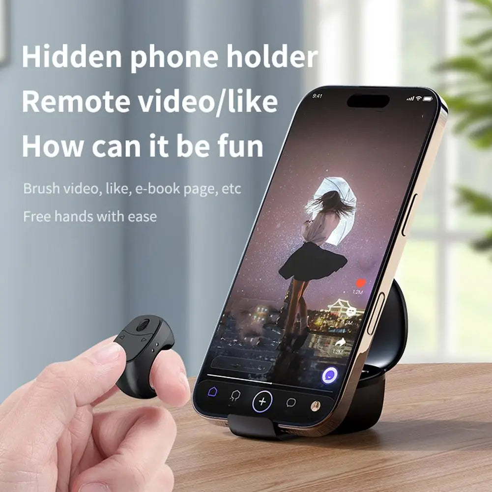Bluetooth Finger Remote – Selfie, Scroll & Page Turner