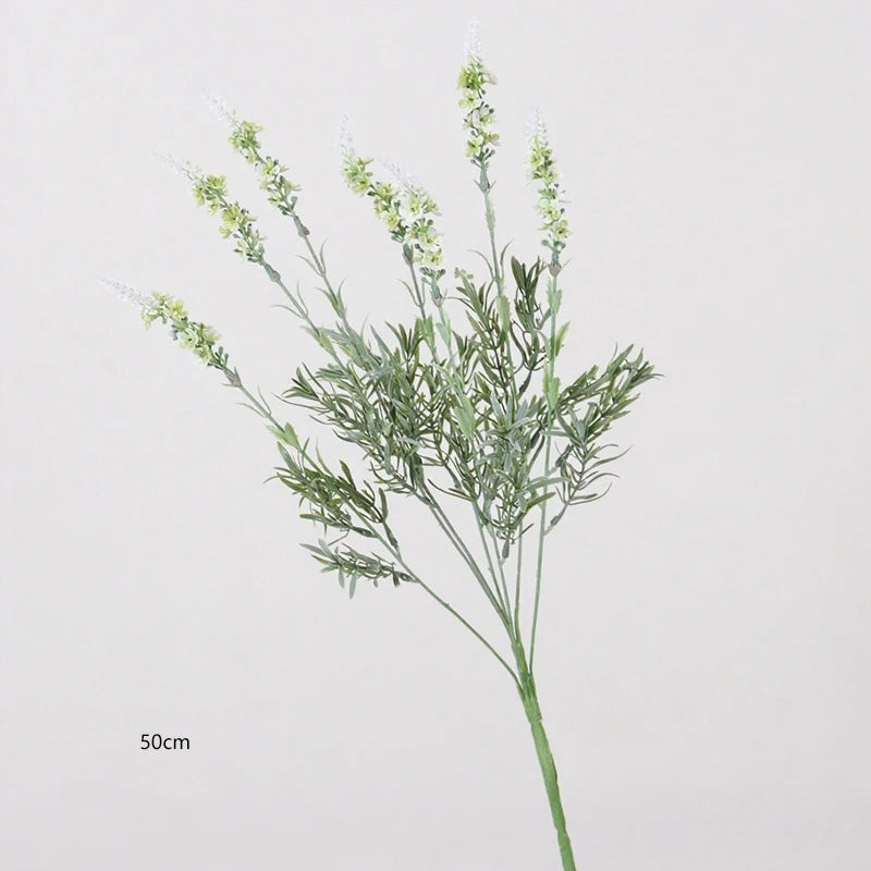 7-Branch 38cm Artificial Lavender Bouquet for Home Table Decor Hotel Wedding Floral Arrangement Fake Flower Oasis Select 7-Branch E-50cm