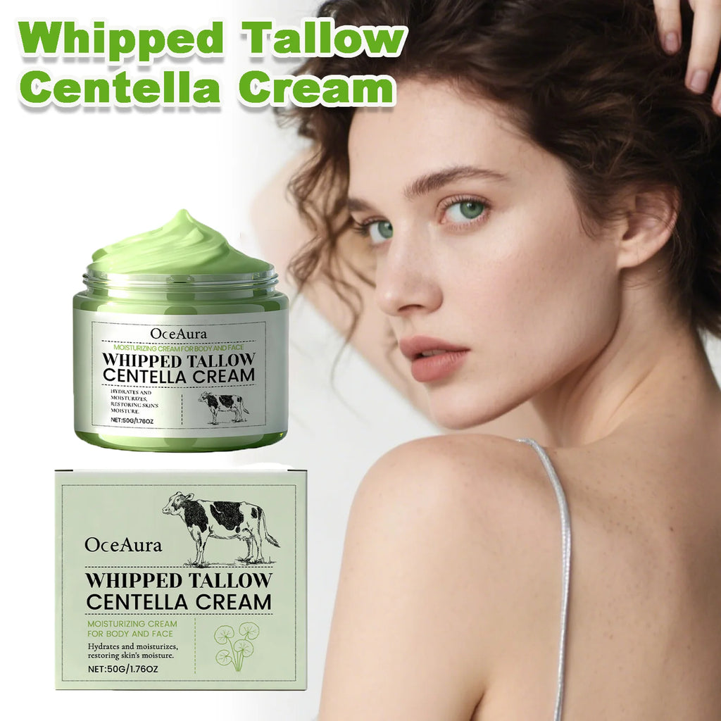 OceAura Whipped Tallow Centella Cream – Dry & Sensitive Skin Whipped Tallow Cream Oasis Select