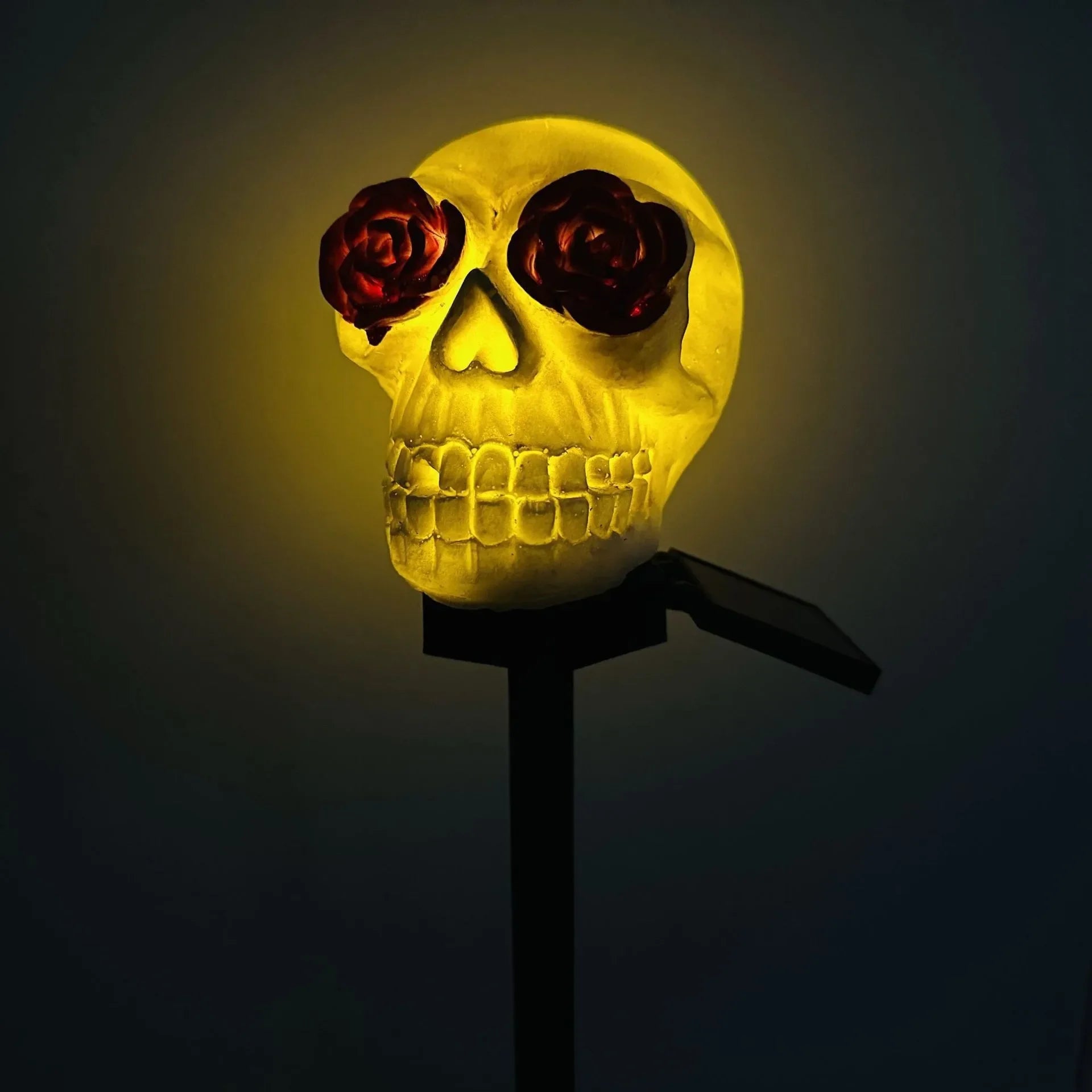 Solar-powered Devil Skull Lanterns Are Used To Decorate The Halloween Party and Insert Lights Oasis Select SD01