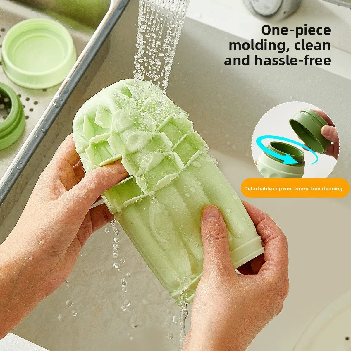 Squeeze Ice Cup Silicone Drink Cup Ice Maker Mold for Soda Juice Push Pop Ice Tray Outdoor Gym Cooling Summer Gadget Oasis Select