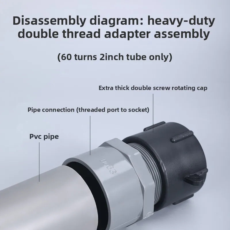 Ton Drum Accessories Valve Conversion Joints PVC Ball Valves Water Supply Pipe Sockets Hose Switches 4/ 6 Points 1-inch 2-inch Oasis Select