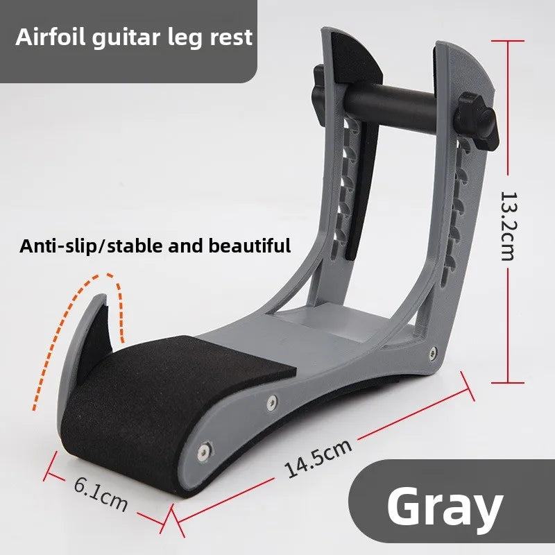1pcs Electric Wood Guitar Leg Rest Labor-Saving & Comfortable Non-Slip & Durable Easy To Use Without Damaging The Instrument Oasis Select Gray