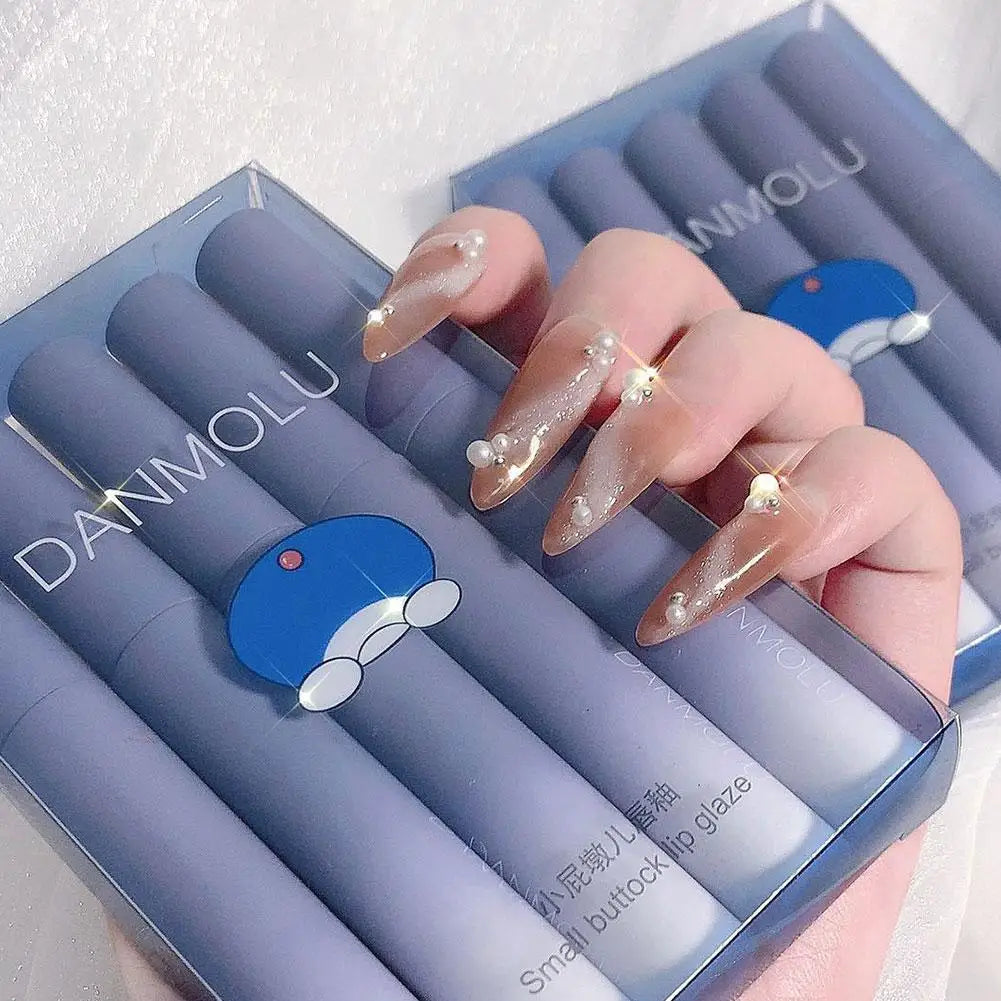 5 Colors/kits Matte Lipstick Set Long Lasting Waterproof Non-Stick Cup Lip Glaze Not Easy To Fade Cute Lip Tint Cosmetic Makeup Oasis Select