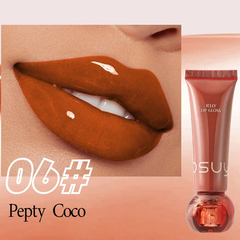 Moisturizing Jelly Lip Gloss – Waterproof & Non-Stick Lip Gloss Oasis Select 06 Pepty Coco