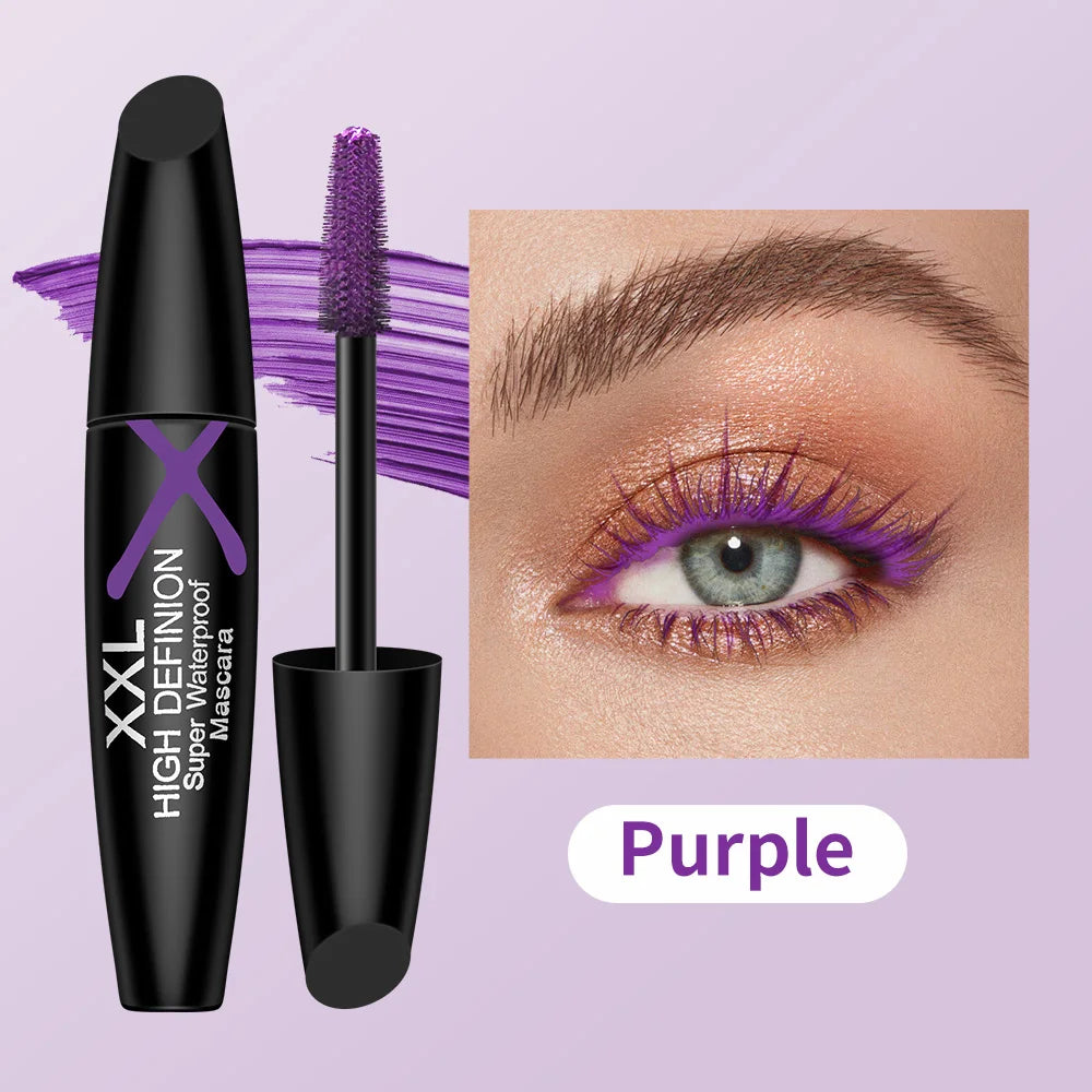 Multicolor Waterproof Eye Black Mascara – Sweatproof Party Makeup Colored Mascara Oasis Select Purple