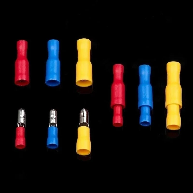 102/300 pcs wire connector kit male and female insulated terminals cold crimp terminals crimp terminals spade butt connector kit Oasis Select