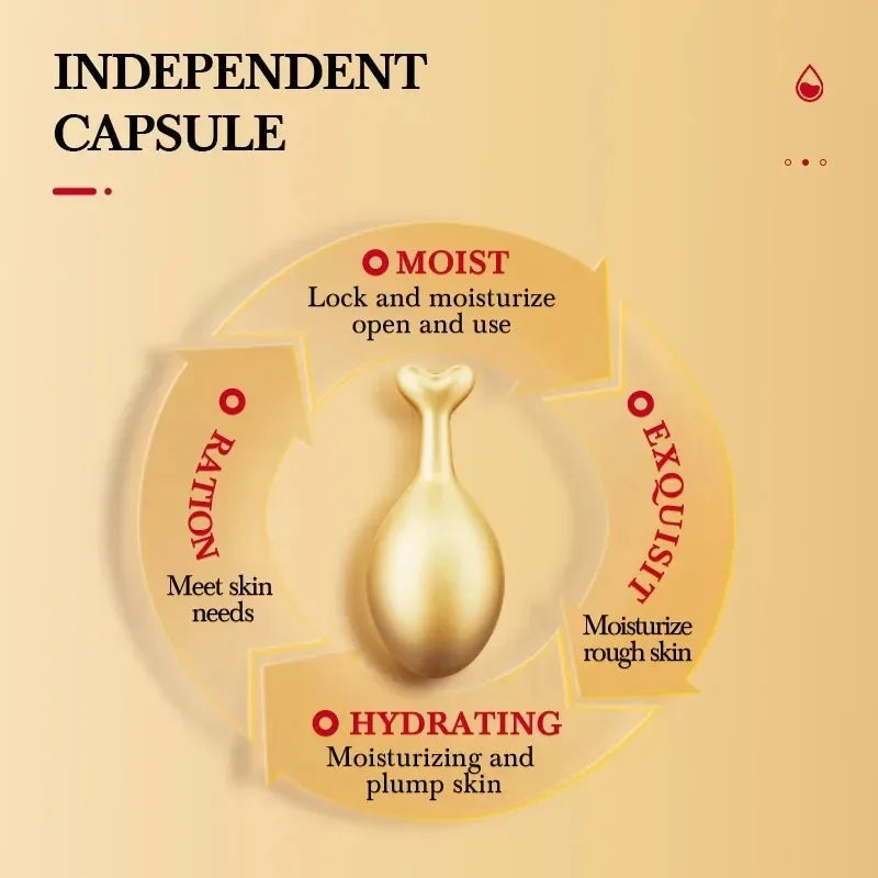 SADOER 25-Pack Placenta Capsule Facial Essence | Brightening Serum Facial Capsule Essence Oasis Select