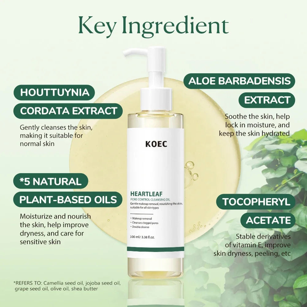 Makeup Remover Oil Purifying Pores Gentle Soothing for Face Eyes Lips Non-Tightening Refreshing Moisturizing Facial Cleanser Oil Oasis Select