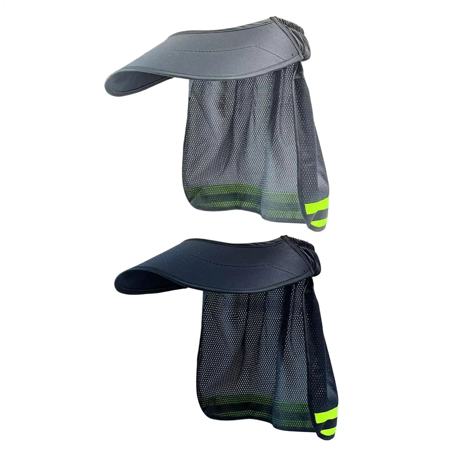 Sun Shade for Helmet Safety Reflective Hard Hat Shade Neck Shield Helmet Sun Shade Reflective Stripe Summer Sun Protection Oasis Select
