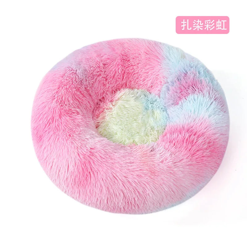 Plush Pet Bed Dogs Cats Winter Warm Long Nest Cozy Dog Mat Soft
