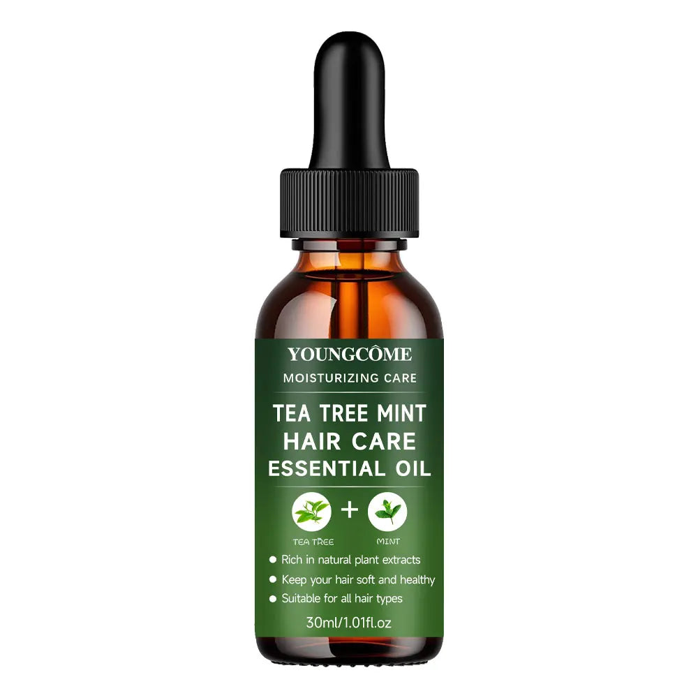 YOUNGCOME Tea Tree & Peppermint Hair Care Essential Oil: Natural Moisturizing & Nourishing Treatment for All Hair Types 2025 Oasis Select 30g