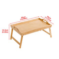 Bamboo Folding Table – Portable Laptop Desk & Breakfast Tray