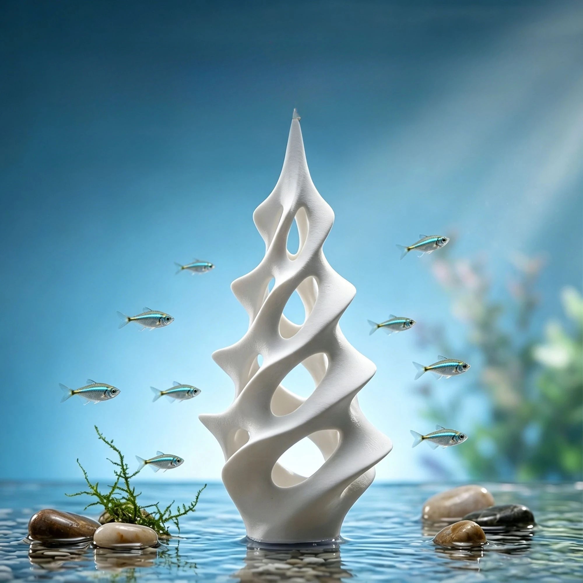 Hollow Tree Aquarium-Safe Fish Hideout Multi-Hole Shelter Creative Art Ornament Decor for Small Fish Shrimp Aquarium Accessories Oasis Select