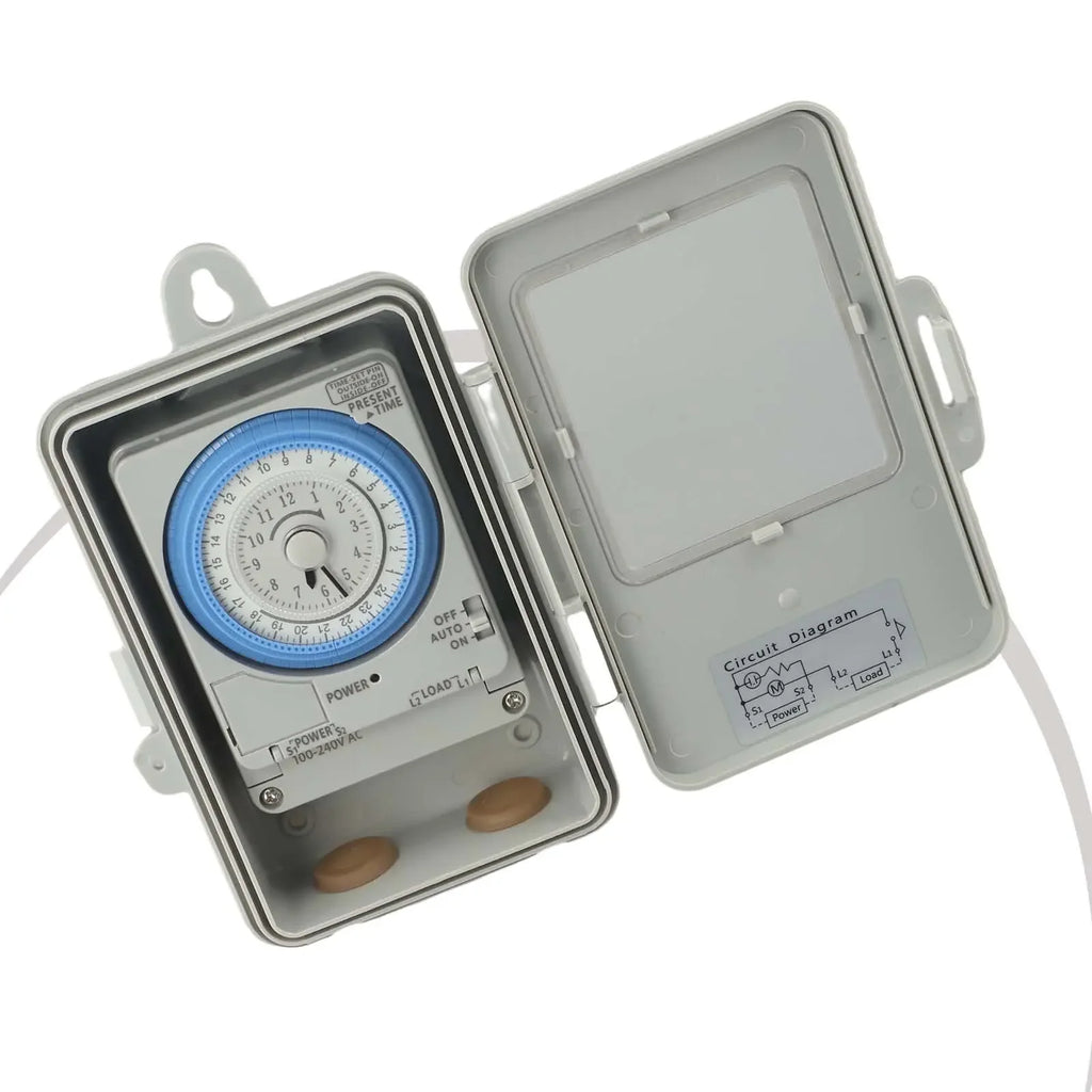 Mechanical Timer Switch 24 Hour Programmable AC100 250V 20A for Efficient Control of Power in Various Settings Oasis Select
