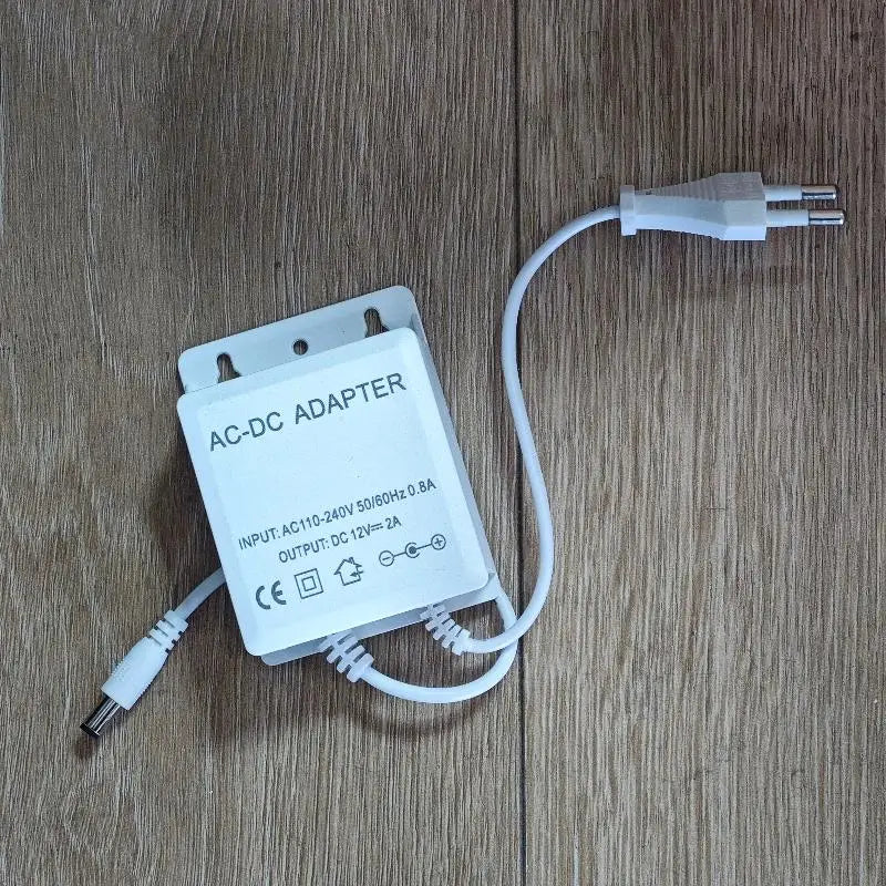 AHD Camera Charger adapter with AC100V-240V Input; Waterproof DC12V 2A EU Plug for Security Surveillance Oasis Select