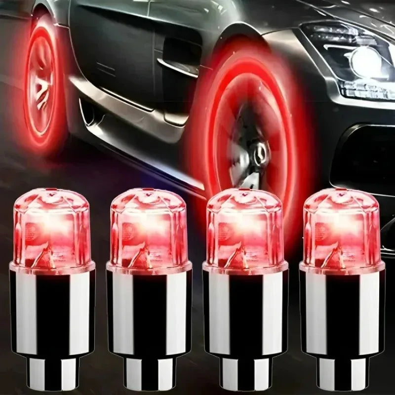 Tire Valve Cap Lights Tire Light for Car Air Valve Caps with Lights for Motorcycles Bicycles Electric Vehicles Lamps Oasis Select