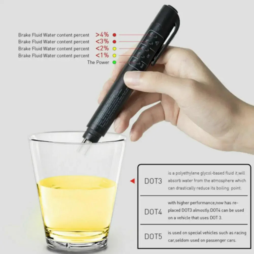 Universal Brake Fluid Tester Accurate Oil Quality Diagnostic Tools LED Indicator Liquid Testing Pen Automotive Brake Oil tester Oasis Select